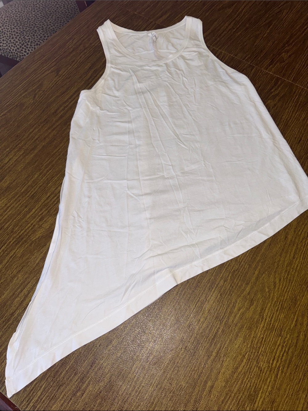 lululemon athletica White Asymmetrical Tank Top